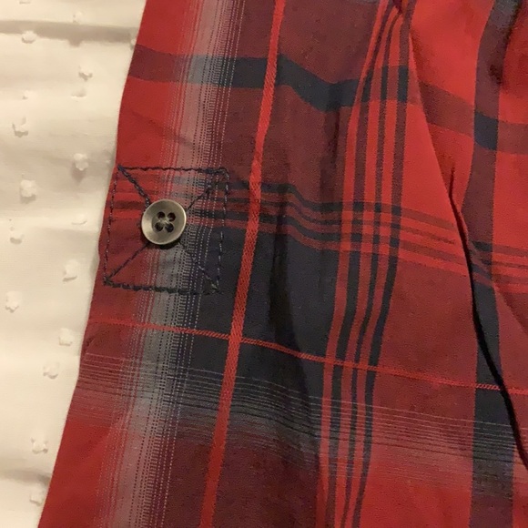 Rock & Republic Plaid Western Long Sleeve Men’s Shirt - Picture 4 of 9